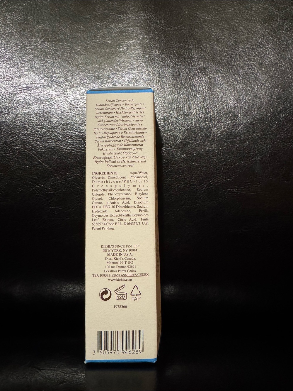 Kiehl's Hydro-Plumping Re-Texturizing Serum Concentrate formulation NWT - Picture 4 of 6
